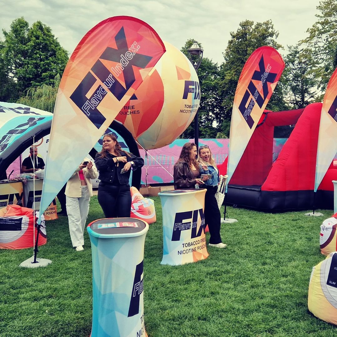 Profilerad eventyta för Fix All White på festivalen i Kristianstad