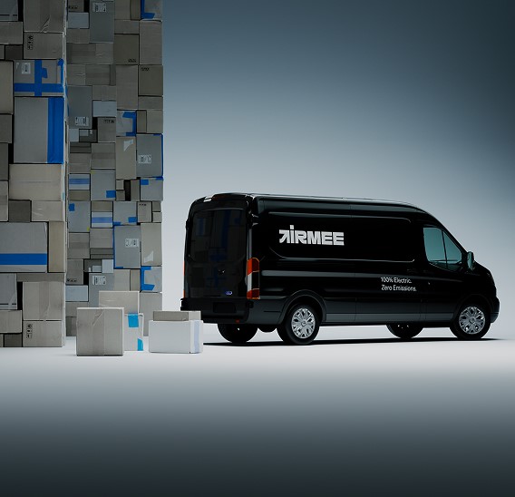 Airmees förare i profilkläder från JM Printsolutions i Stockholm